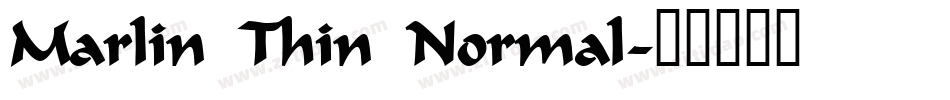 Marlin Thin Normal字体转换